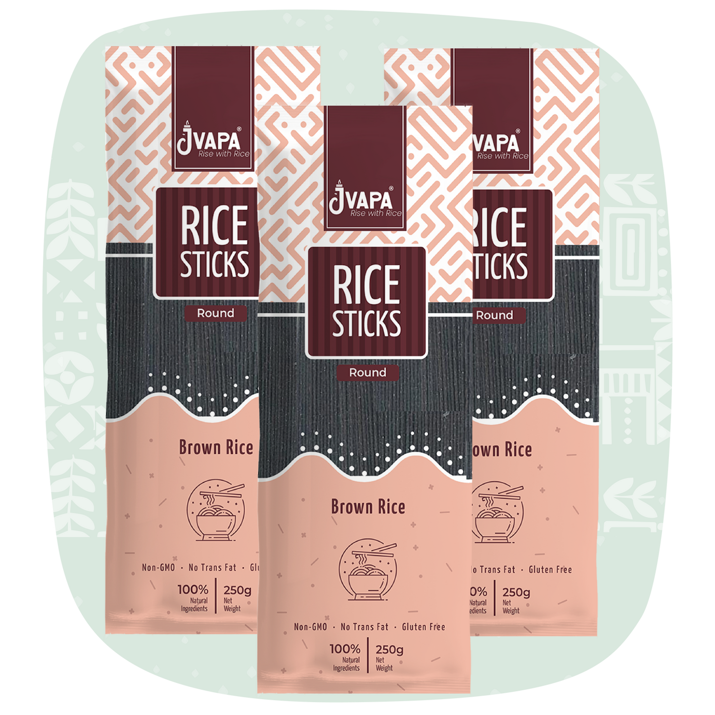 Rice Sticks (Round) 250g Pack of 3