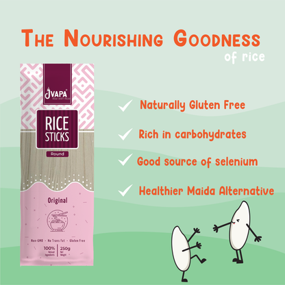Rice Sticks  (Round) 250g Pack of 3
