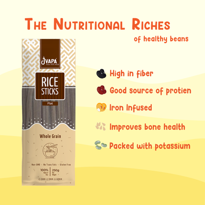 Rice Sticks Whole Grain (Flat) 250g
