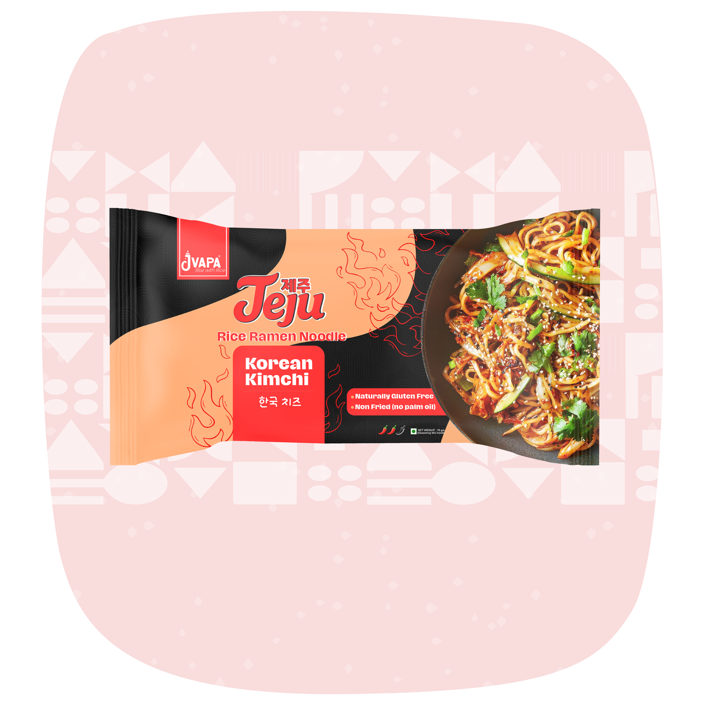 Jeju Korean Kimchi Rice Ramen 70g